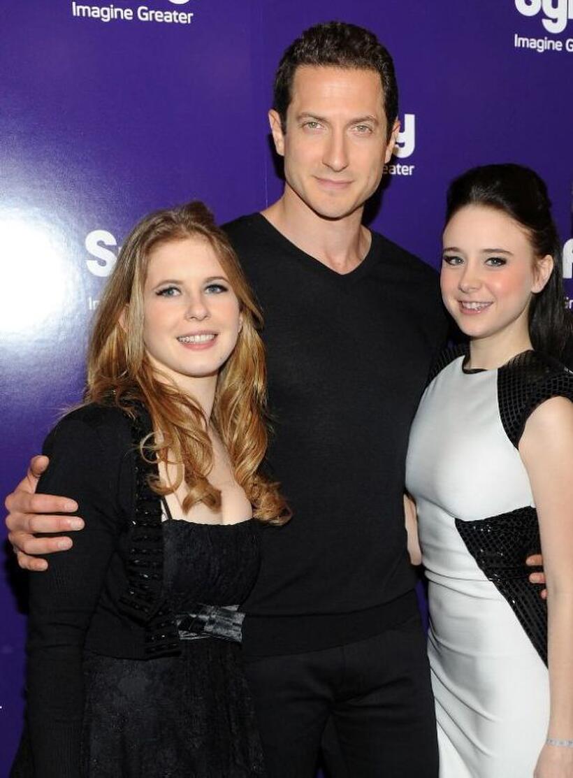 Magda Apanowicz, Sasha Roiz and Alessandra Torresani at the 2010 Syfy Upfront party.