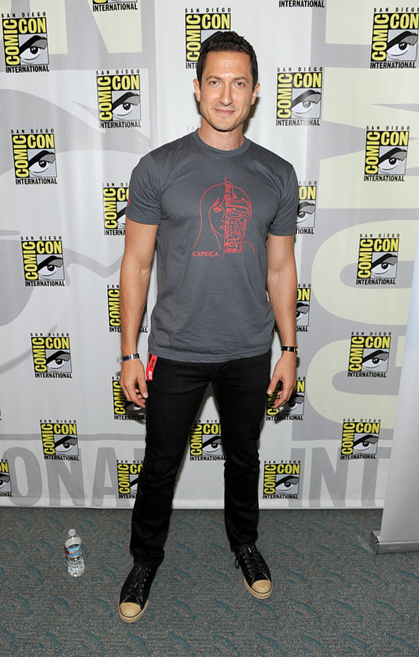 Sasha Roiz at the Press Room for "Caprica" during the Comic-Con 2010.