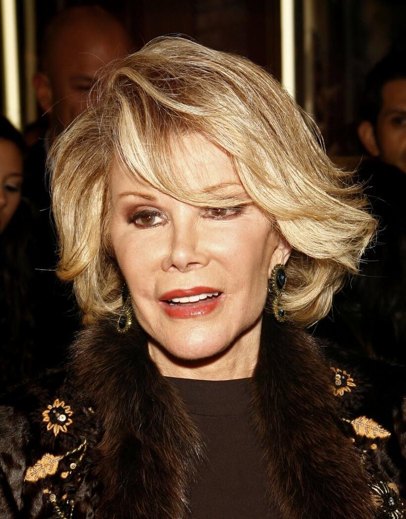 Joan Rivers at the opening night return to Broadway of "Les Miserables."