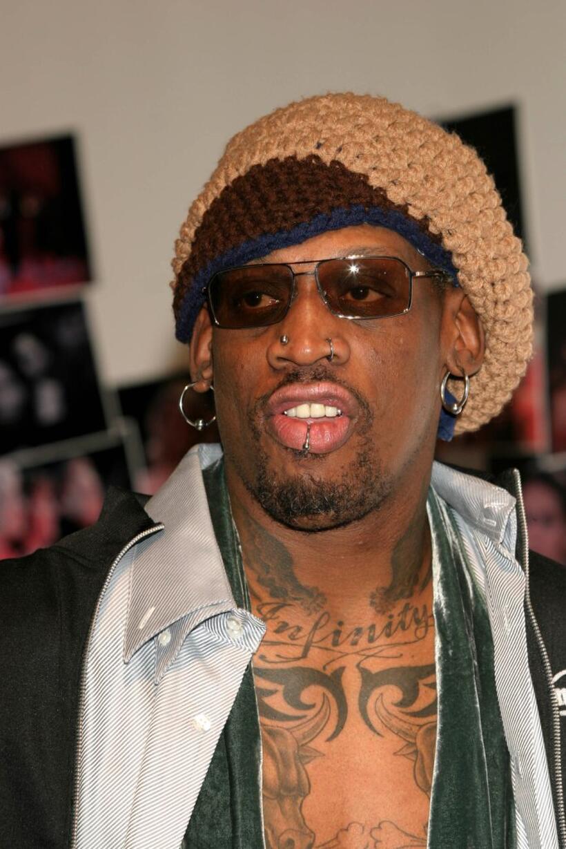 Dennis Rodman at the unveiling of New Peta Ad during the Fashion Week.
