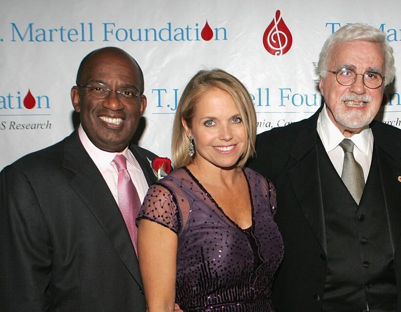 Al Roker, Katie Couric and Tony Martell at the T.J. Martell Foundation 30th Anniversary Gala.