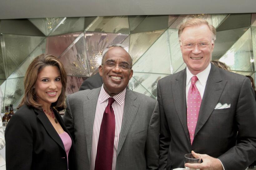 Linda Baquero, Al Roker and Chuck Scarborough at the Profiles In Courage: A Kennedy Legacy.