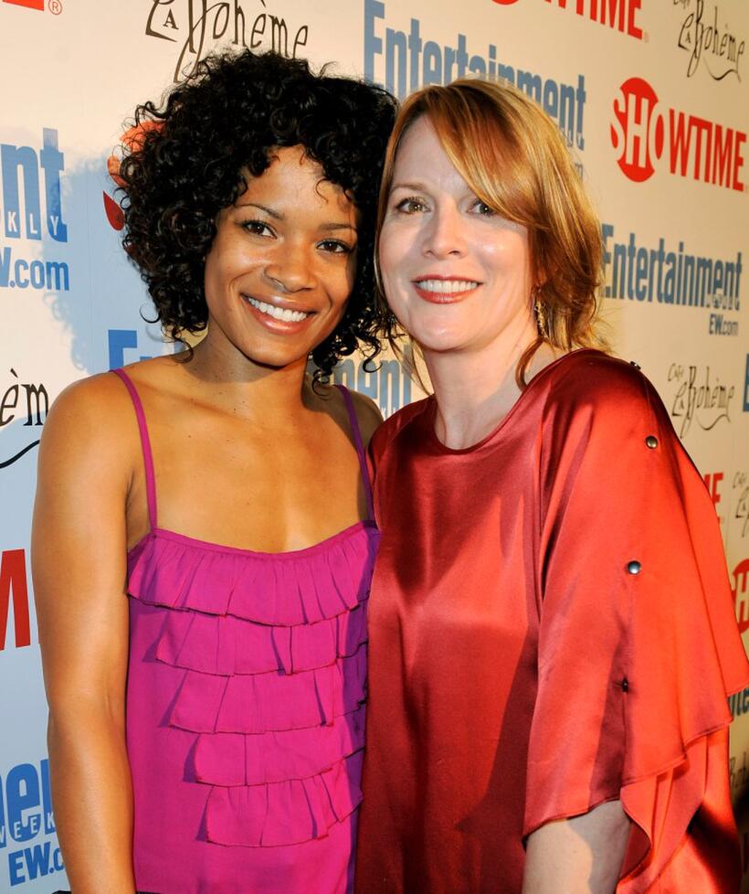 Rose Rollins and Laurel Holloman at the Showtime's farewell party for "The L Word."
