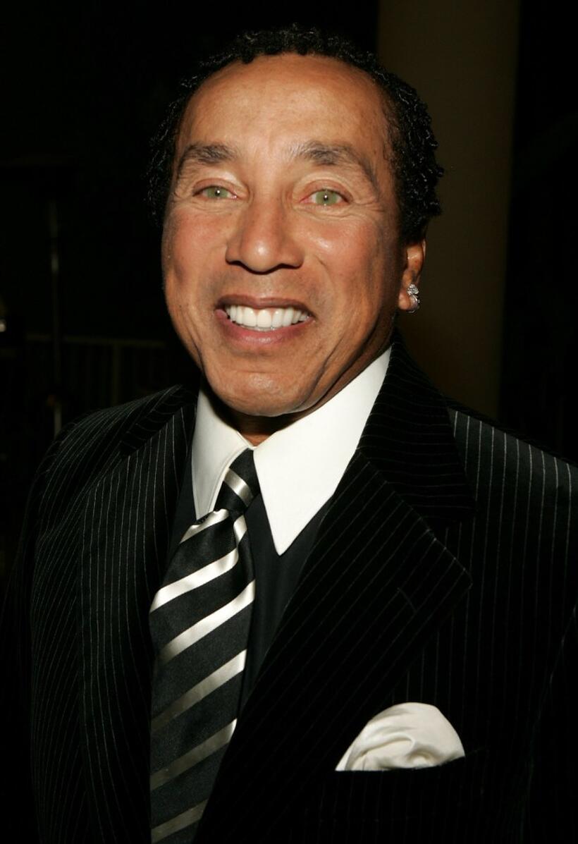 Smokey Robinson at the Society of Singers 14th Annual Ella Awards cocktail reception.
