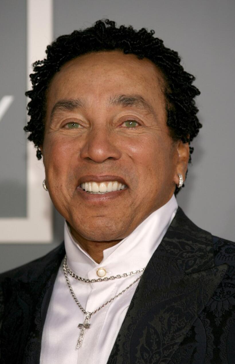 Smokey Robinson at the 49th Annual Grammy Awards.