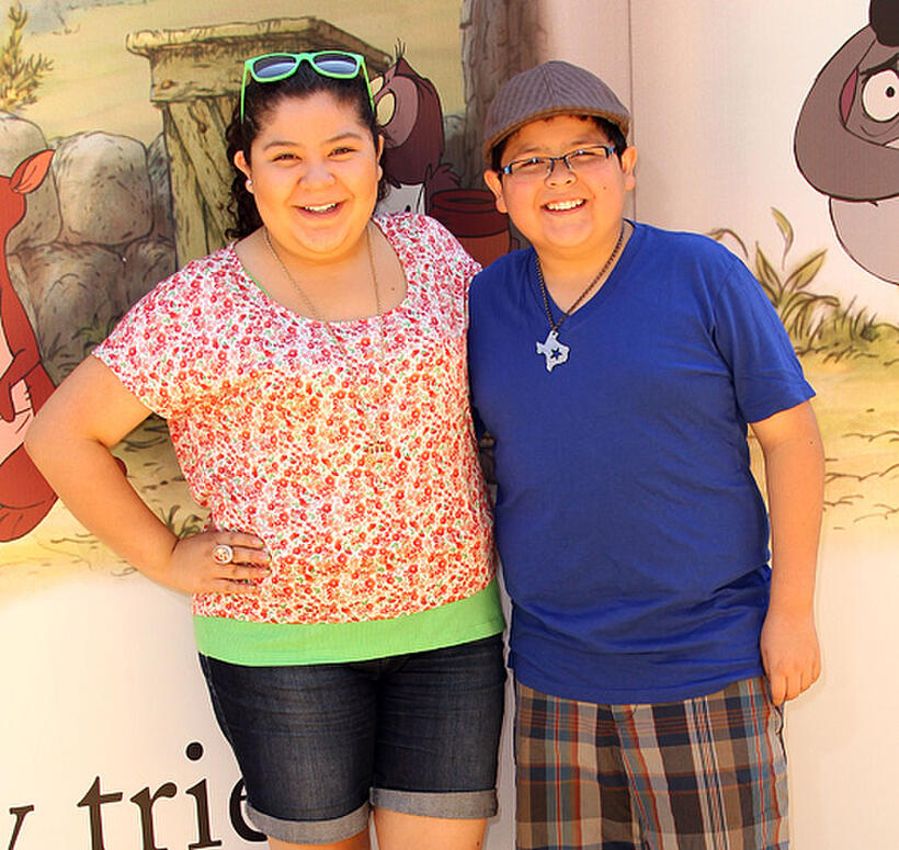Raini Rodriguez and Rico Rodriguez at the California premiere of "Winnie The Pooh."
