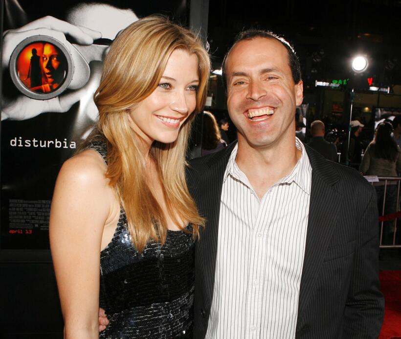 Sarah Roemer and Director D.J. Caruso at the premiere of "Disturbia."