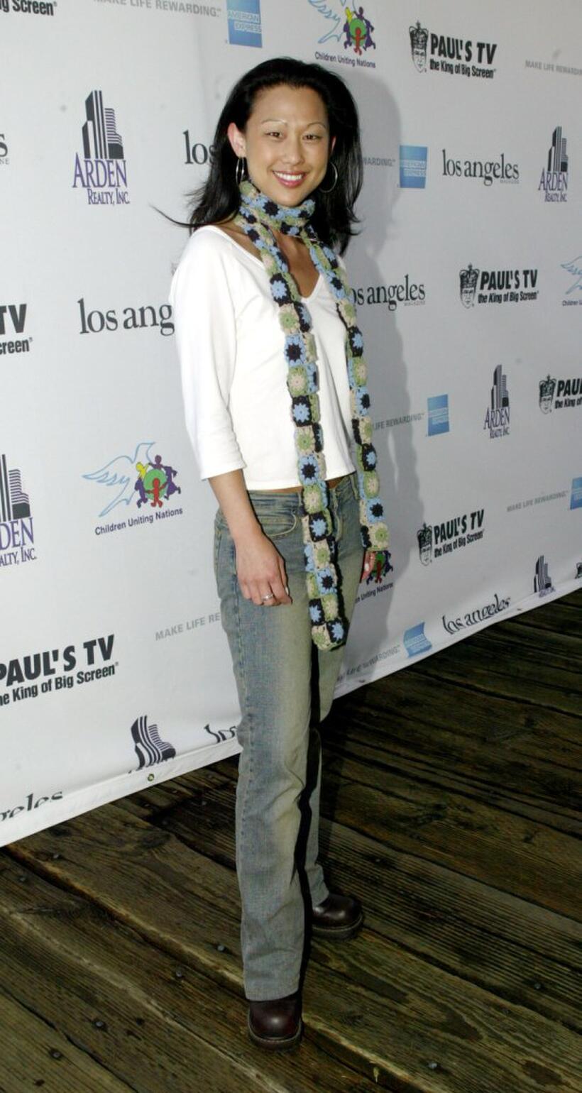 Nicole Bilderback at the International Day of the Child at Santa Monica Pier.