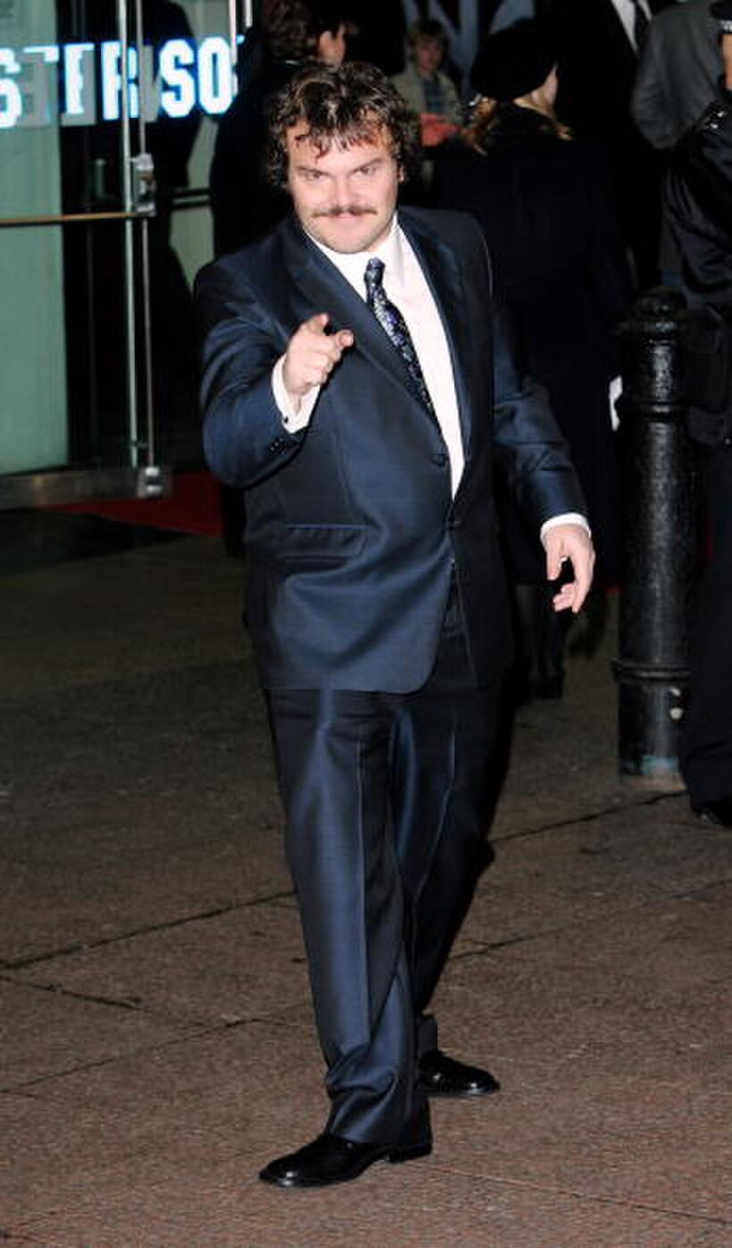Jack Black  at the UK premiere of “King Kong” in London.