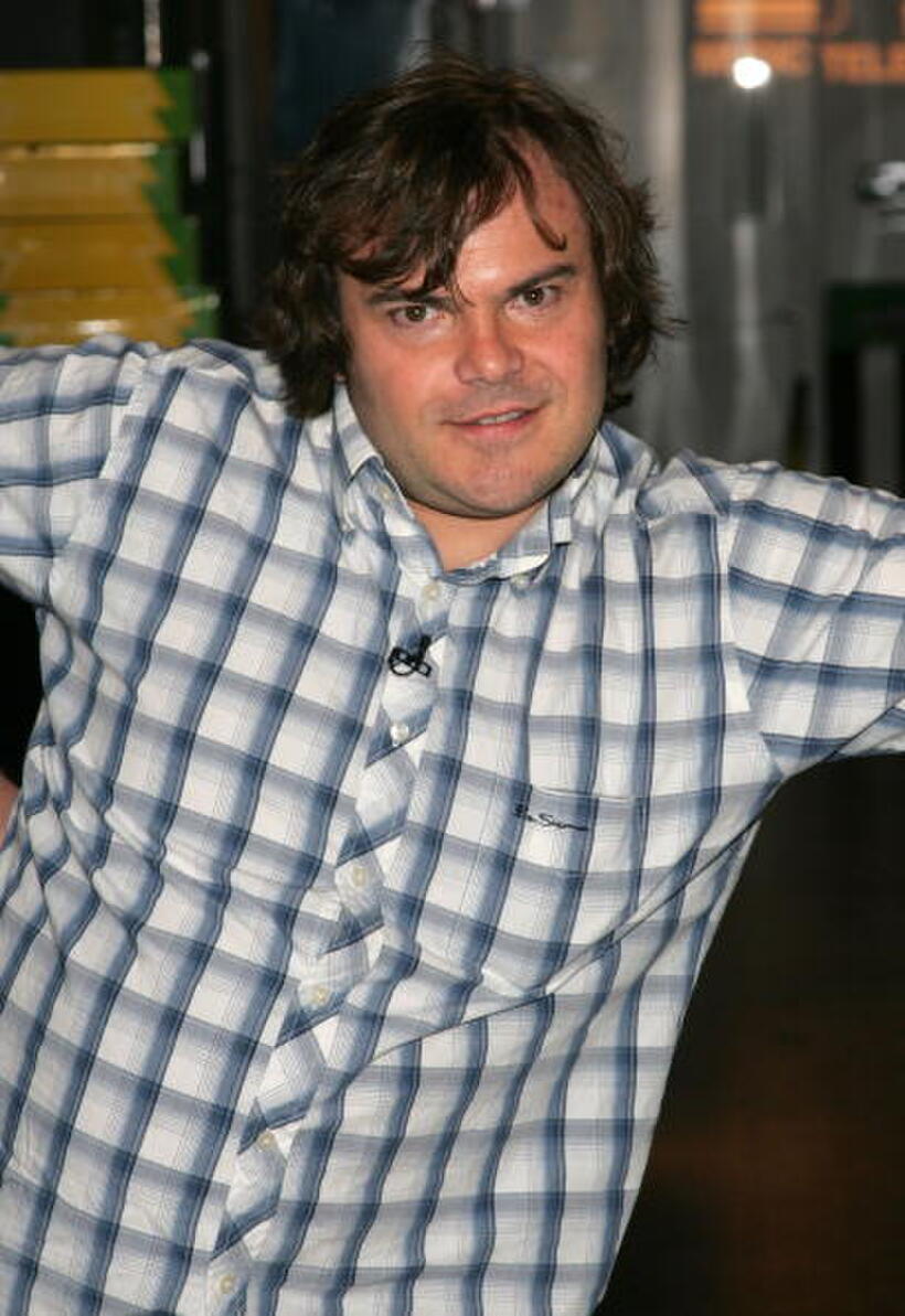 Jack Black on MTV's Total Request Live in New York City.