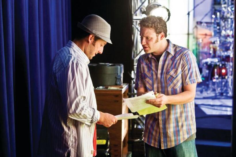 Adam Sandler as George and Seth Rogen as Ira in "Funny People."