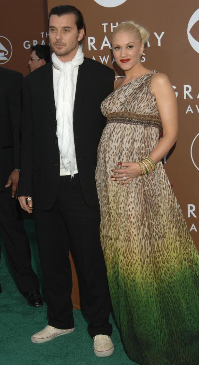Gavin Rossdale and his wife Gwen Stefani at the 48th Grammy Awards.