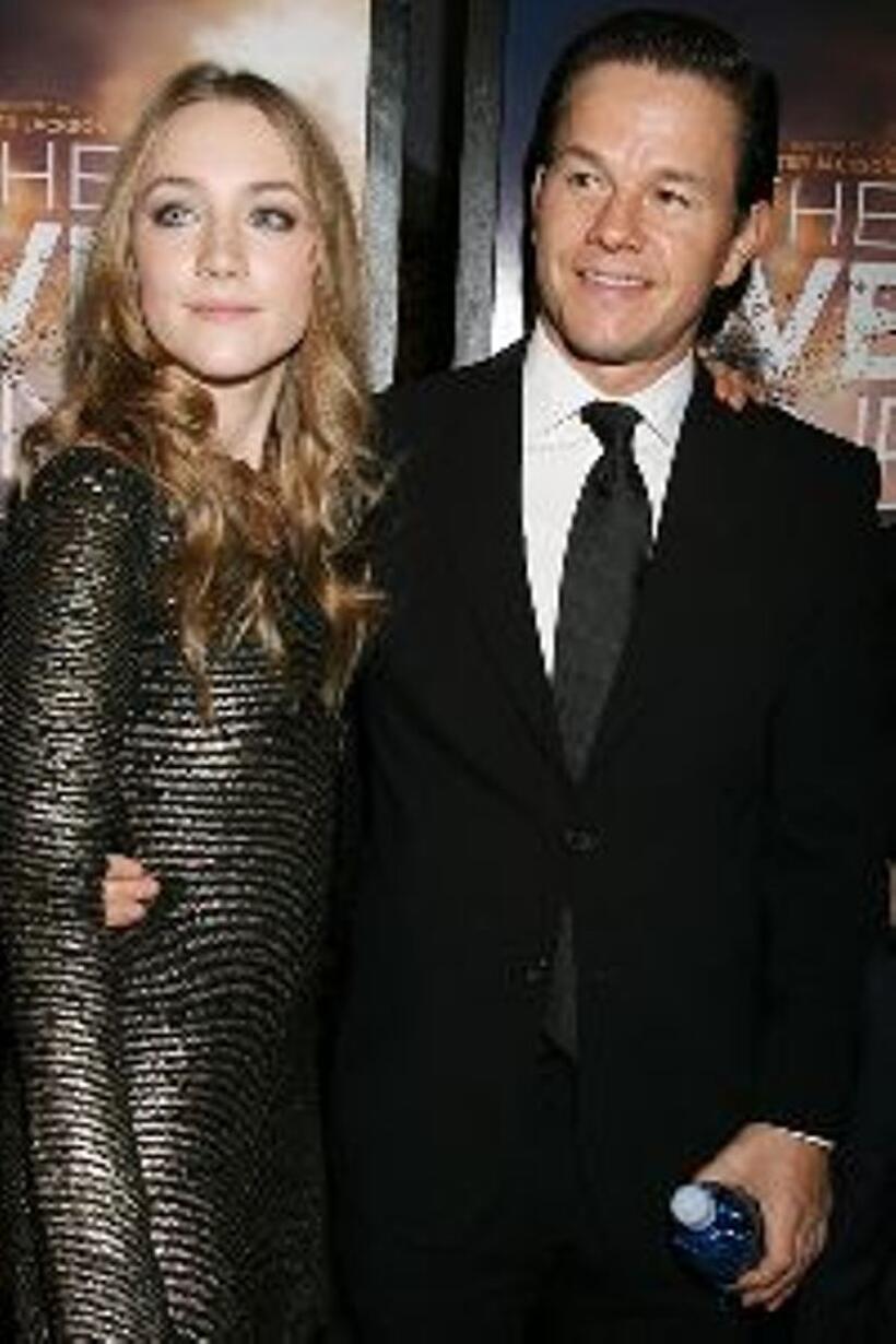Saoirse Ronan and Mark Wahlberg at the Special New York screening of "The Lovely Bones."