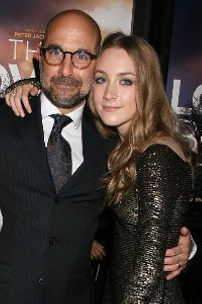 Stanley Tucci and Saoirse Ronan at the Special New York screening of "The Lovely Bones."