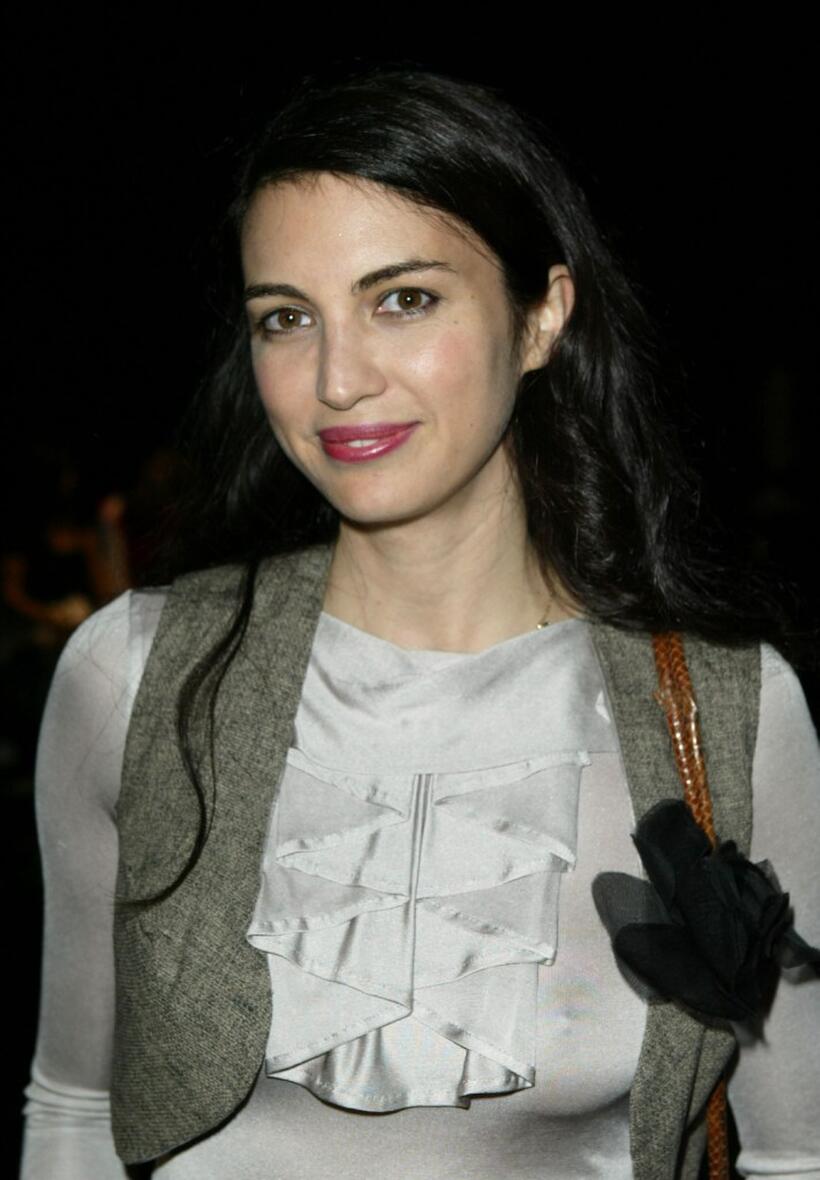 Shiva Rose at the Rami Kashou Collection Spring 2005 show during the Mercedes-Benz Fashion week.