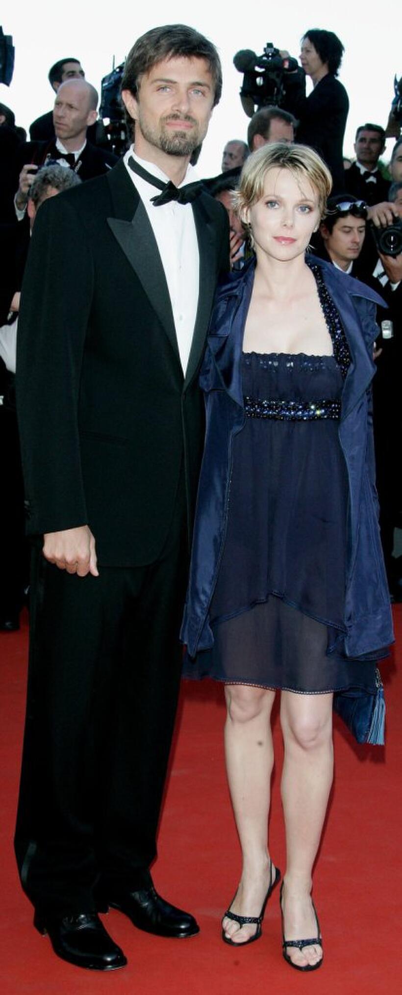 Kim Rossi Stuart and Barbora Bobulova at the premiere of "Volver" at Palais des Festivals during the 59th International Cannes Film Festival.