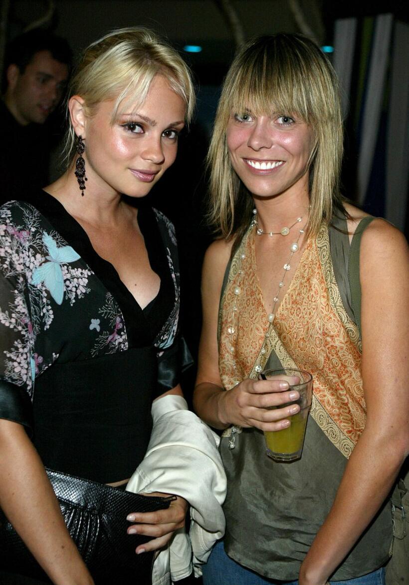 Beatrice Rosen and Michelle Morrow at the V Life's Emmy Nominee Photo Portfolio party.
