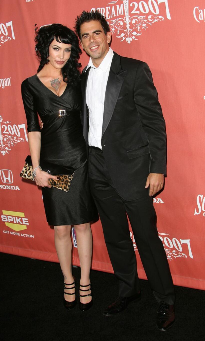 Eli Roth and Guest at the Spike TV's "Scream 2007."