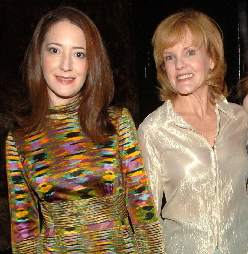 Clea Lewis and Deborah Rush at the after party of the opening of "Absurd Person Singular."