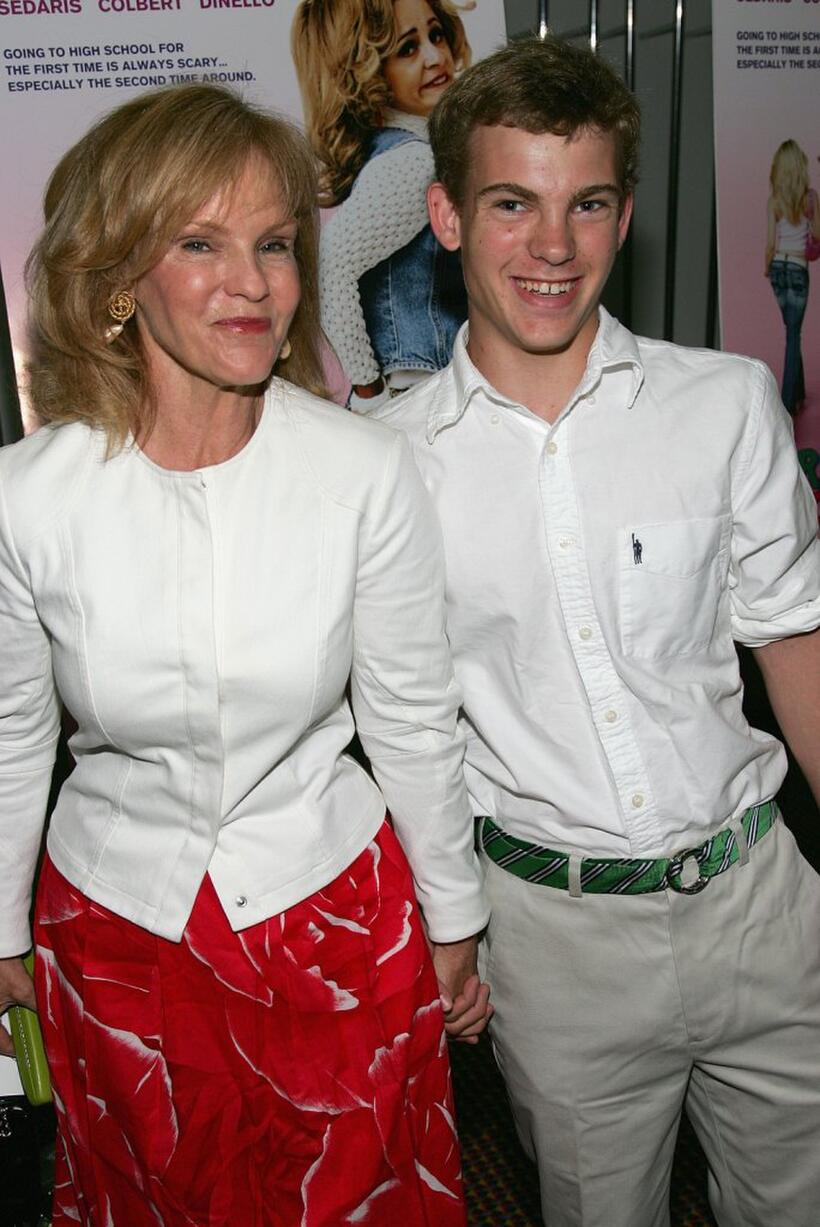 Deborah Rush and her son Walter Cronkite IV at the premiere of "Strangers With Candy."