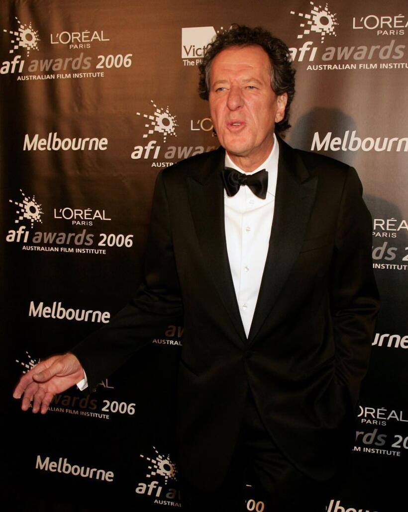 Geoffrey Rush in the awards room at the L'Oreal Paris AFI 2006 Industry Awards.