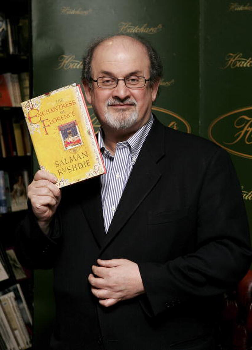 Salman Rushdie at the promotion of "The Enchantress of Florence."