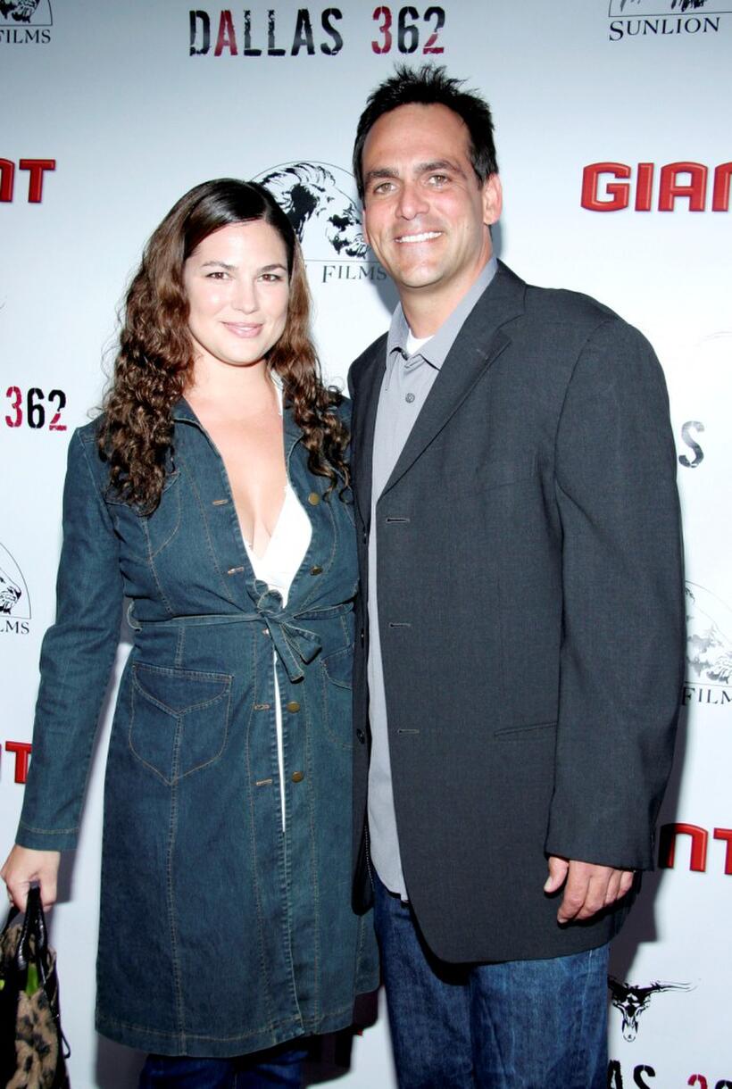 Robert Rusler and his wife Erin at the premiere of "Caan's Dallas 362."