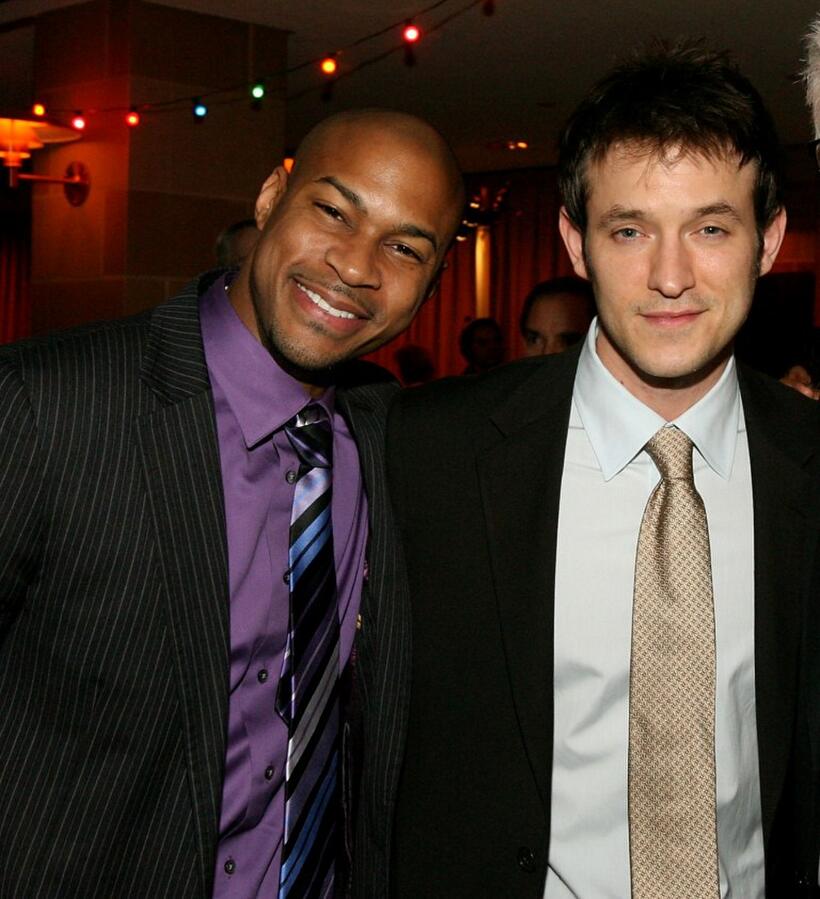 Finesse Mitchell and Adam Rothenberg at the after party of the premiere of "Mad Money."