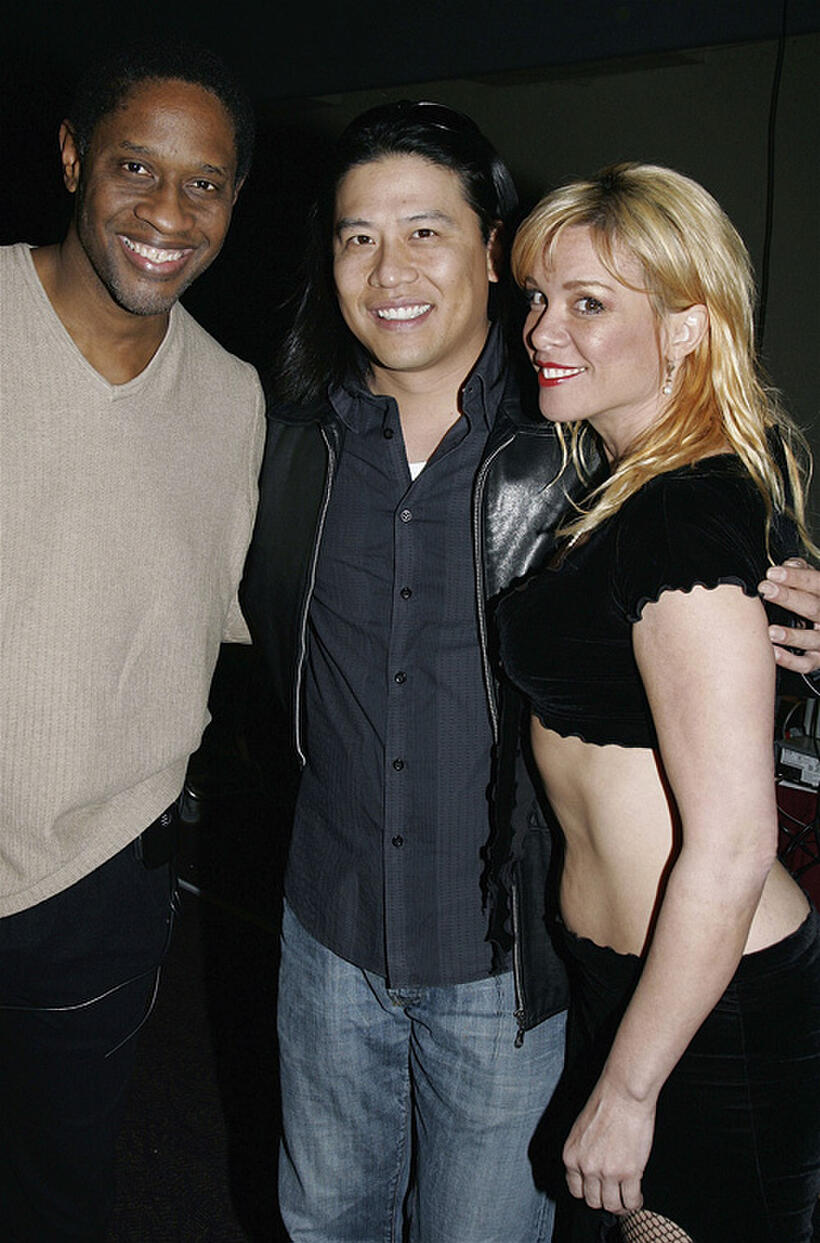 Tim Russ, Garrett Wang and Chase Masterson at the Grand Slam XIV: The Sci-Fi Summit in Pasadena.
