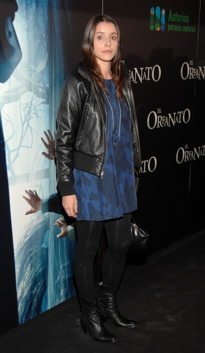 Ingrid Rubio at the premiere of "El Orfanato."