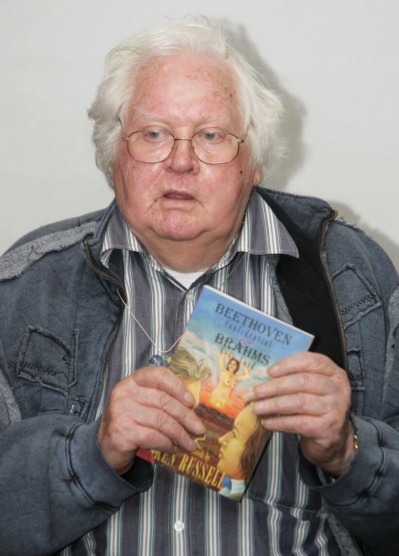 Ken Russell at the Waterstones to read extracts from his book "Beethoven Confidential and Brahams Gets Laid".