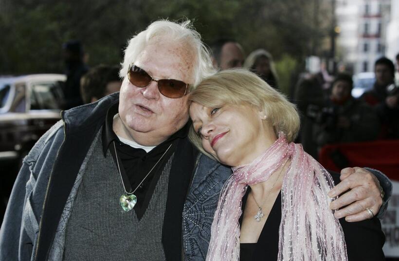 Ken Russell and guest at the South Bank Show Awards at the Savoy Hotel.