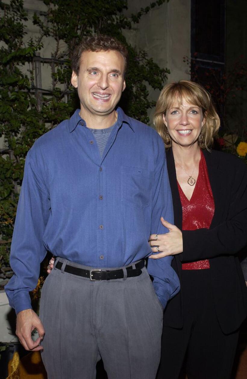 Phil Rosenthal and his wife at the party celebrating the 200th Episode of "Everybody Loves Raymond."