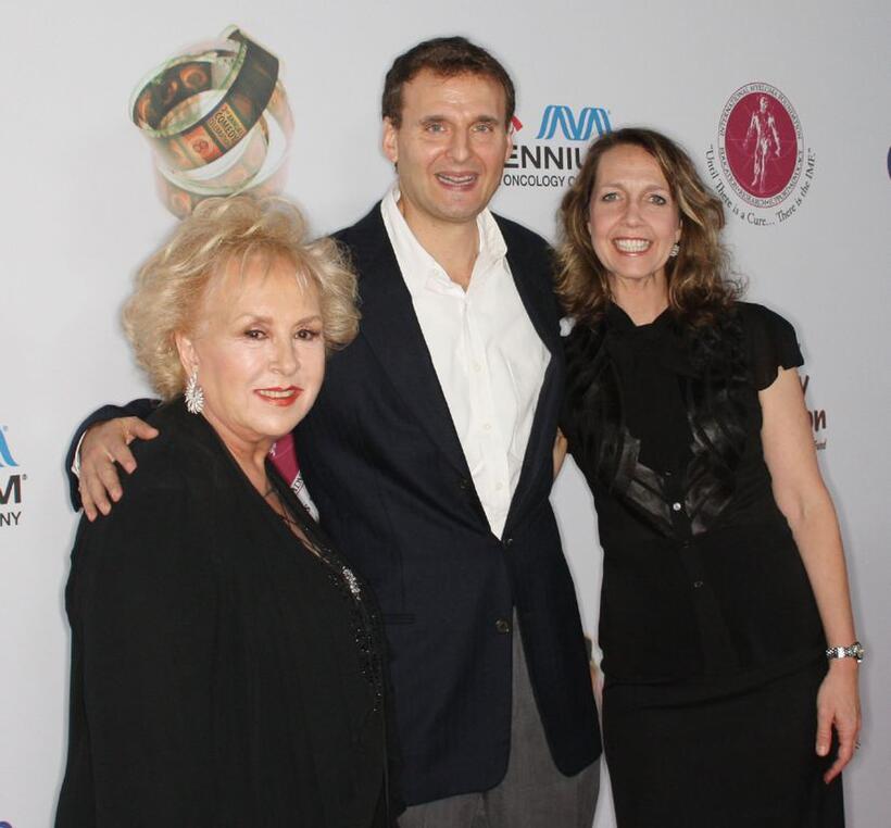 Doris Roberts, Phil Rosenthal and Monica Rosenthal at the International Myeloma Foundation's Second Annual Comedy Celebration.