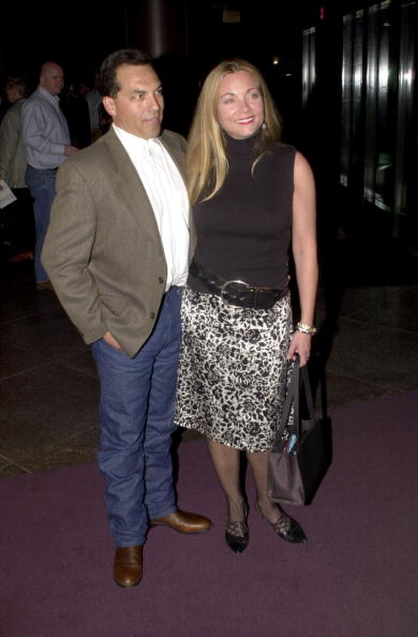 Theresa Russell and Ed Leos at the premiere of "The Believer".