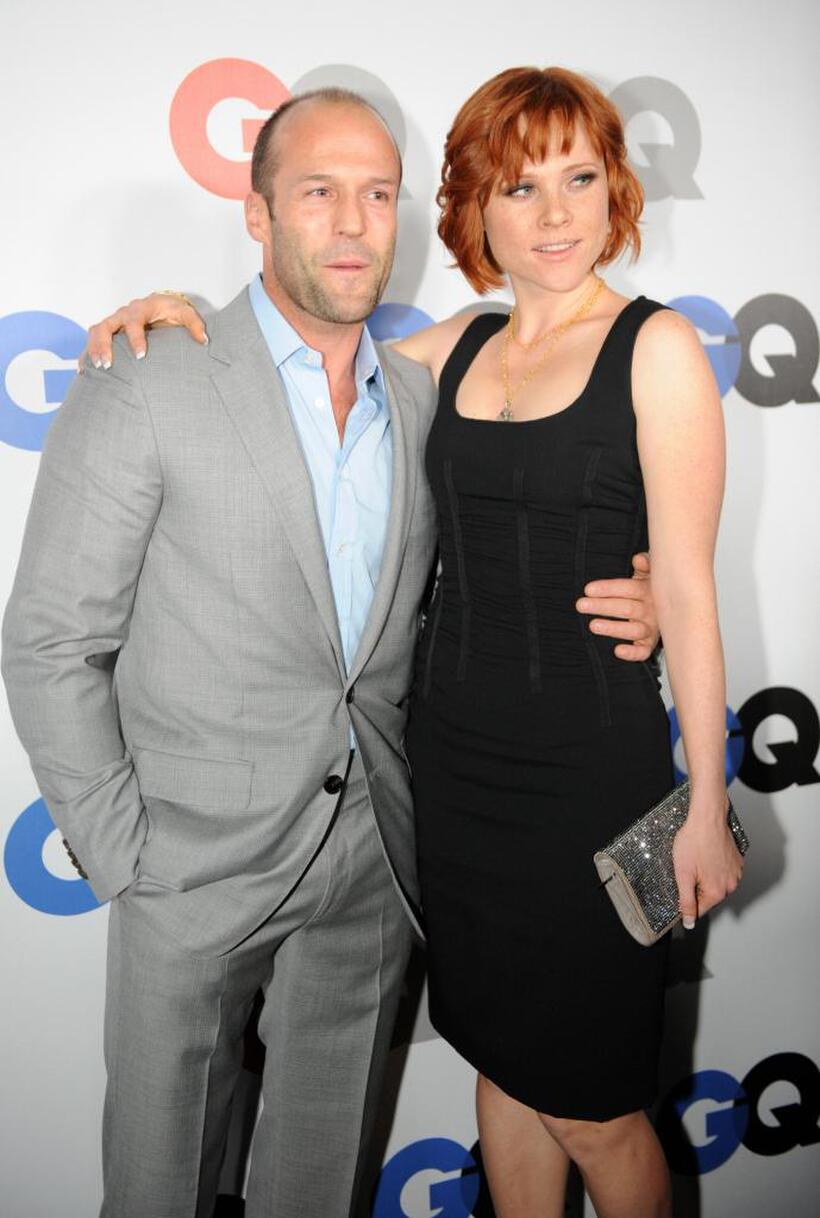 Jason Statham and Natalya Rudakova at the GQ Men of the Year party.