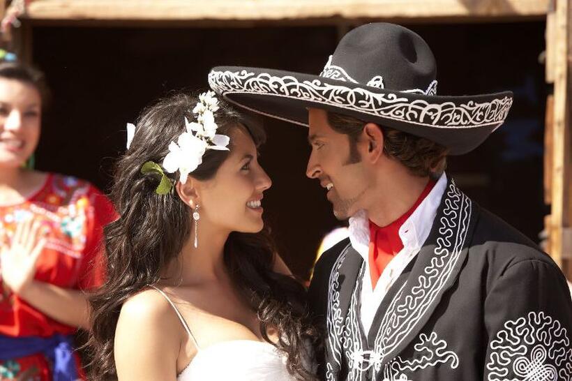 Barbara Mori and Hrithik Roshan in "Kites."