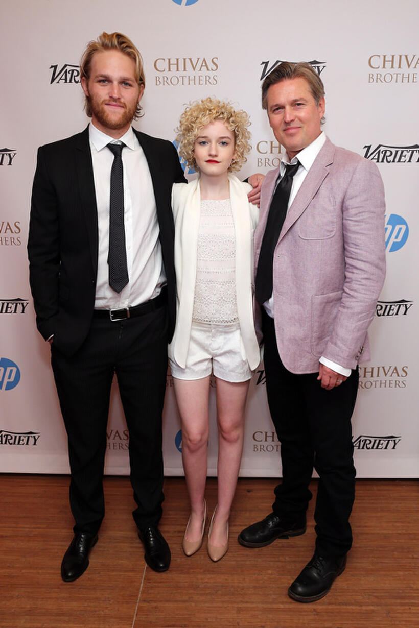 Wyatt Russell, Julia Garner and Bill Sage at the 66th Annual Cannes Film Festival in France.