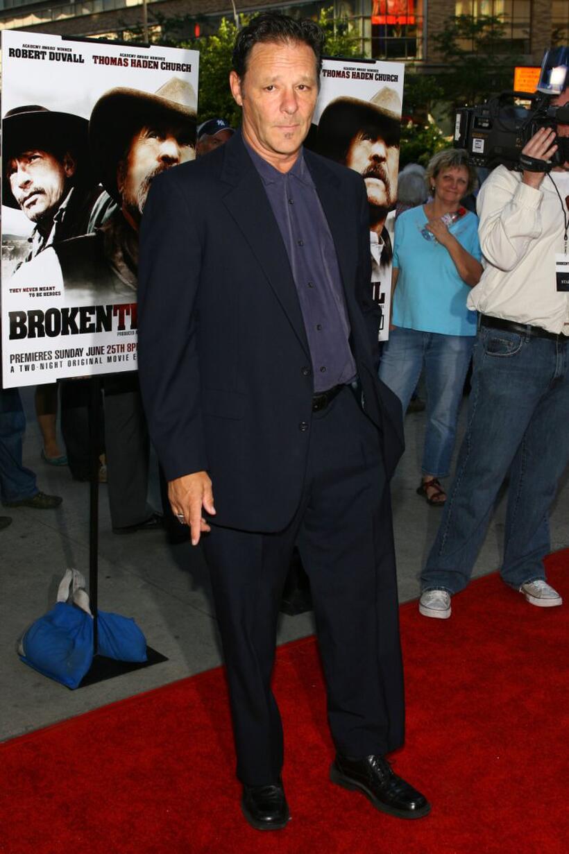 James Russo at the premiere of "Broken Trail."