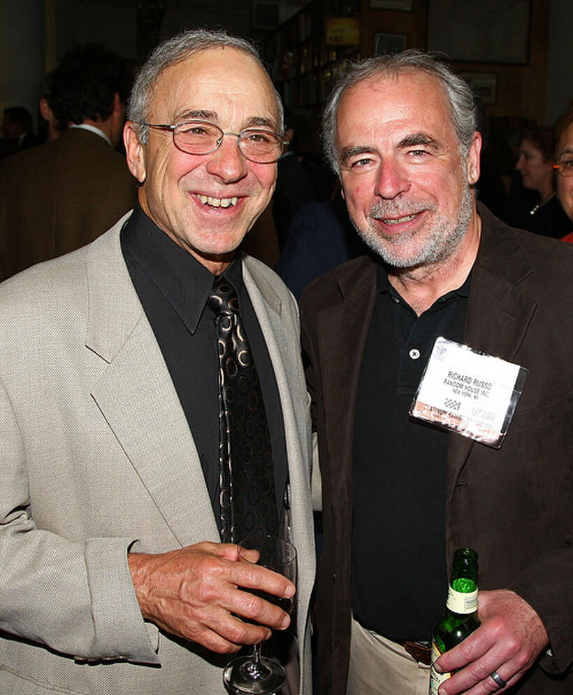 Philip Caputo and Richard Russo at the cocktail reception with authors from The Knopf Doubleday Publishing Group in New York.