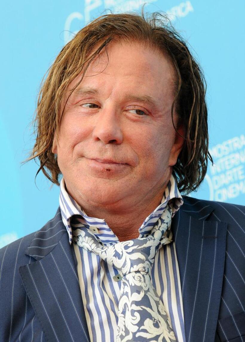 Mickey Rourke at the photocall of "The Wrestler" during the 65th Venice International Film Festival.