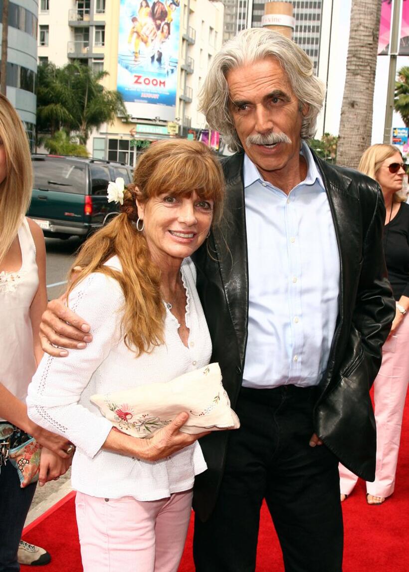 Katherine Ross and Sam Elliott at the premiere of "Barnyard."