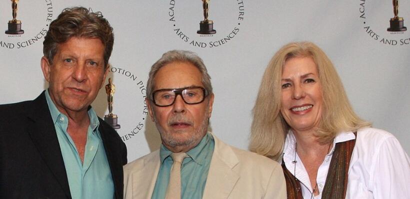 Theodore Soderberg, Mark Rydell and Betsy Sharkey at the Academy of Motion Pictures Arts and Sciences' 30th anniversary of "The Rose."