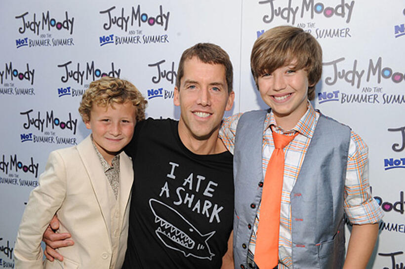 Parris Mosteller, Director John Schultz and Garrett Ryan at the California premiere of "Judy Moody and the NOT Bummer Summer."