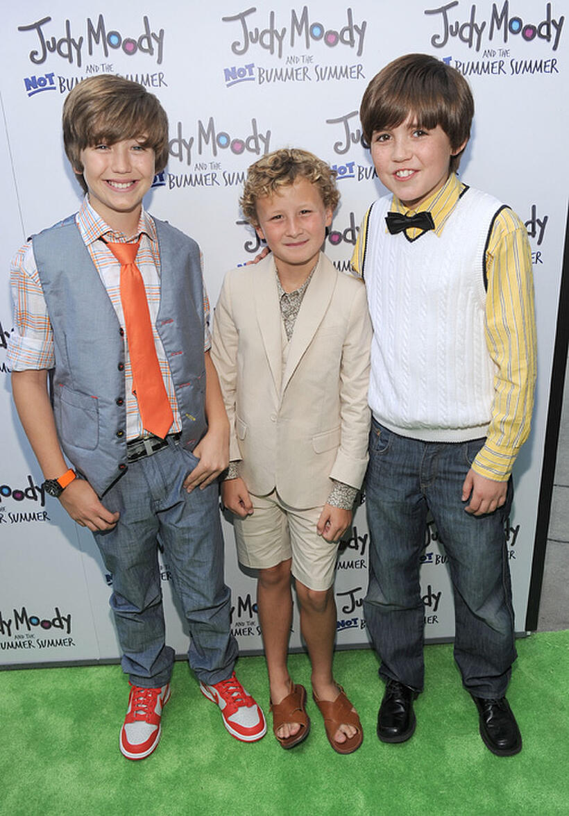 Garrett Ryan, Parris Mosteller and Preston Bailey at the California premiere of "Judy Moody and the NOT Bummer Summer."