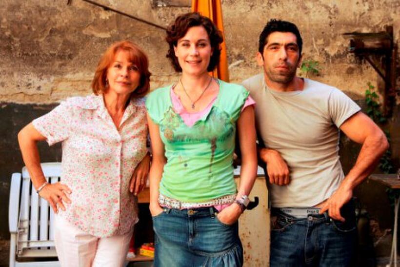 Senta Berger, Nina Kunzendorf and Erdal Yildiz at the photocall of "Die Maenner Sind Alle Verbrecher."