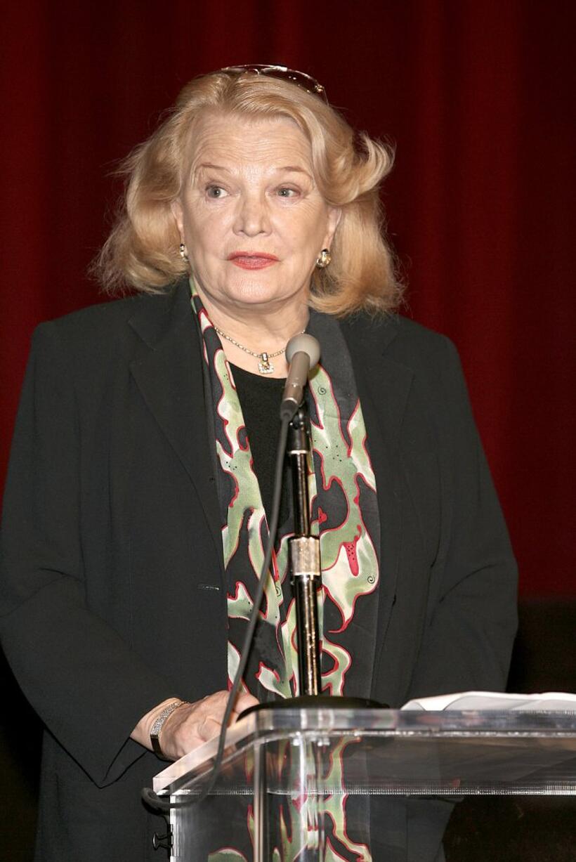 Gena Rowlands at the kick-off reception for Women In Film Foundation's "Legacy Series".