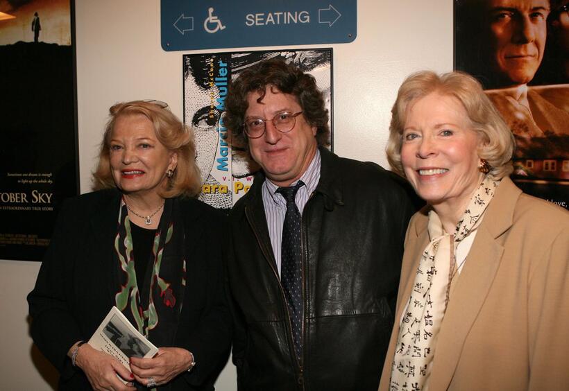 Gena Rowlands, Steve Ricci and Dorothea G. Petrie at the kick-off reception for Women In Film Foundation's "Legacy Series".