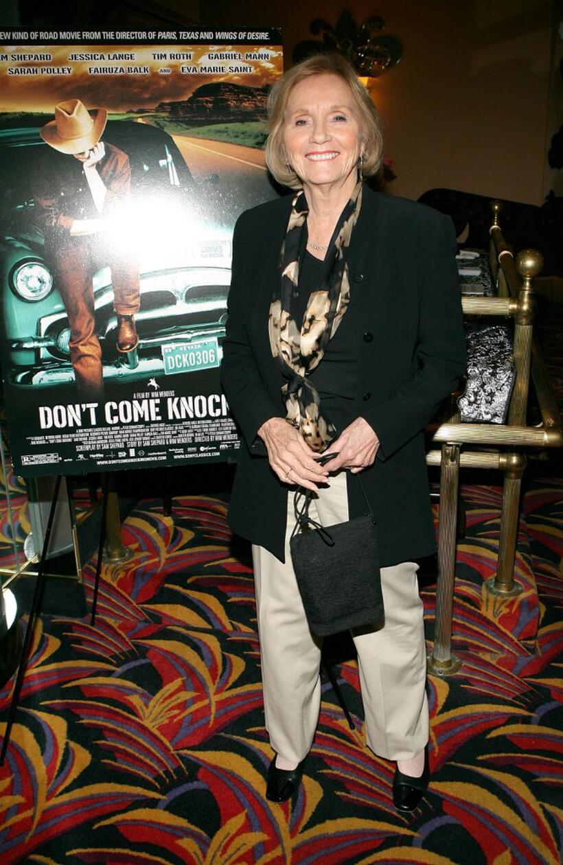 Eva Marie Saint at the premiere of "Don't Come Knocking".