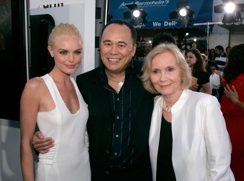Eva Marie Saint, Chris Lee and Kate Bosworth at the Warner Bros. premiere of "Superman Returns".